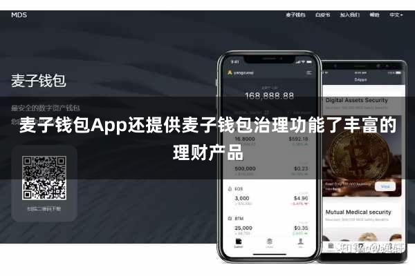 麦子钱包App还提供麦子钱包治理功能了丰富的理财产品