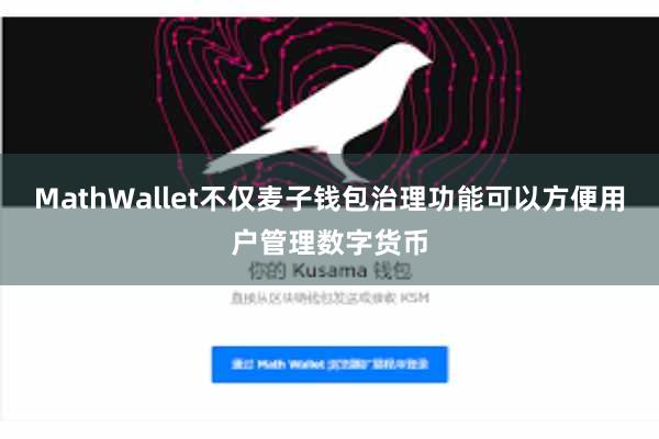 MathWallet不仅麦子钱包治理功能可以方便用户管理数字货币