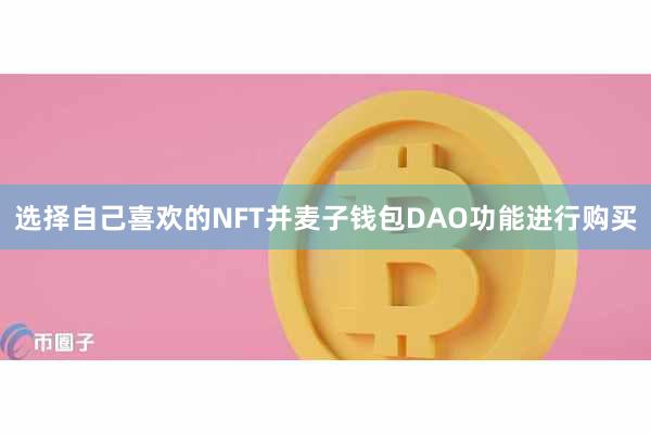 选择自己喜欢的NFT并麦子钱包DAO功能进行购买